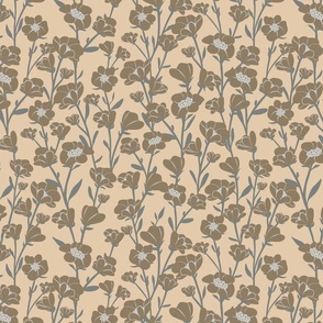 Tan Flower Vines