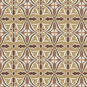 Rustic / Earthy Geometric Bloom - Tile Pattern
