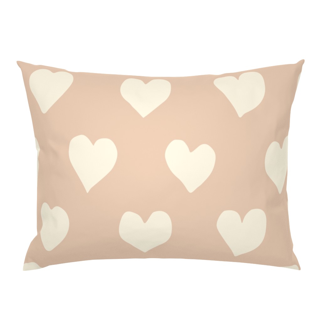 Standard Pillow Sham with a knife-edge on a white background