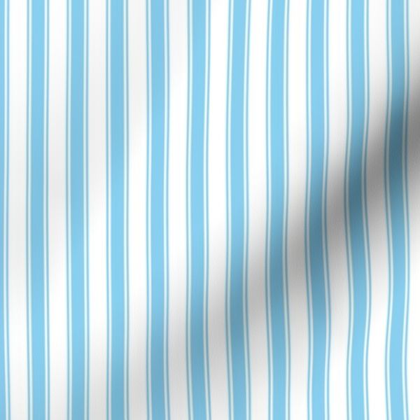 Stripes Baby Blue-White B15
