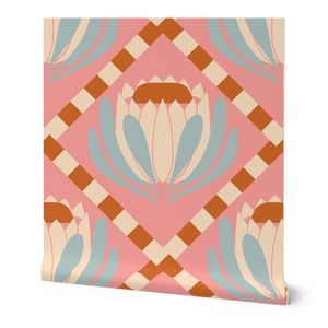 Deco Protea Bloom in Mocha Blush and Terracotta