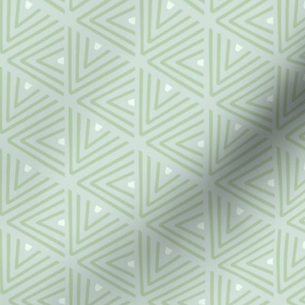 Soft Sage Chevron Triangles