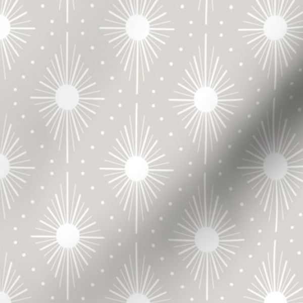 Small Art Deco White and Grey Geometric for Ties Hair Bows Bandanas Quilt