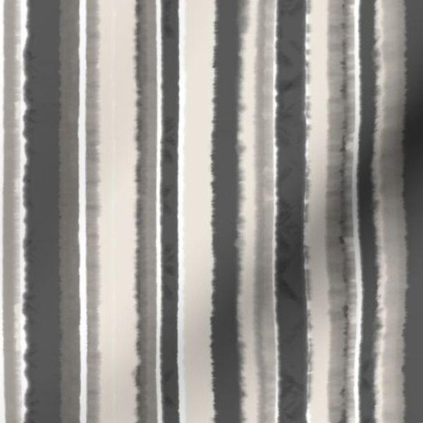 Black And Cream Watercolor Stripes