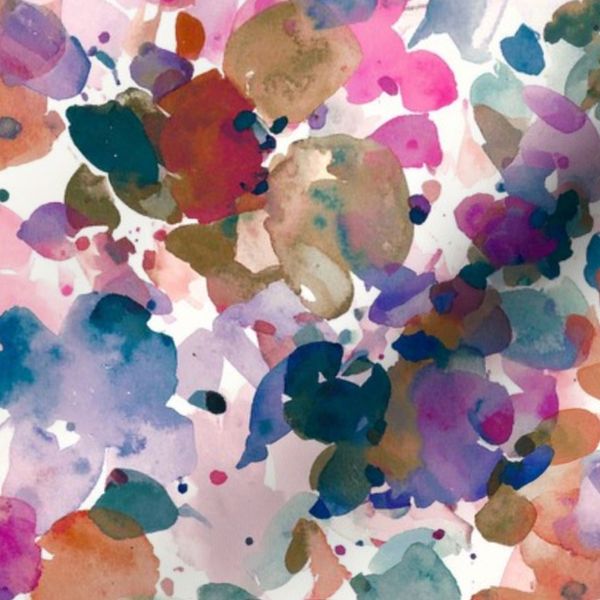 Loose Florals - Abstract Expressionist Rainbow Spectrum