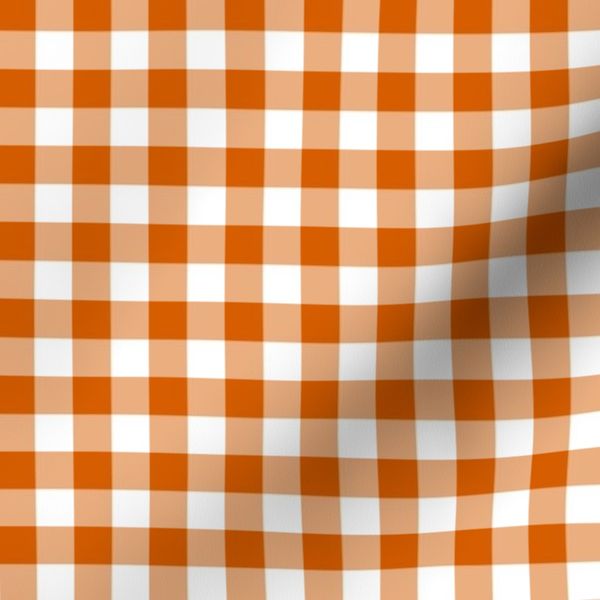 Half Inch Gingham Check In White & Hawkweed D65e00