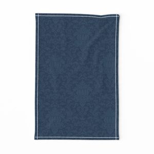 Eclectic heirloom - Intricate damask pattern on a blue background