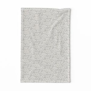 Floral Meadow Calico - Ivory - Small Scale Vintage Flowers - Spoonflower