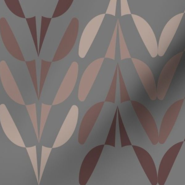 Semi ovals and triangles on grey