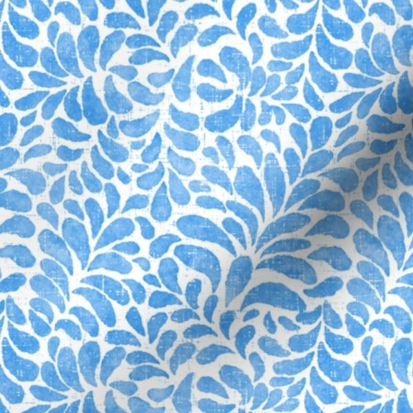 Boho Jungle Cobalt Blue Textured