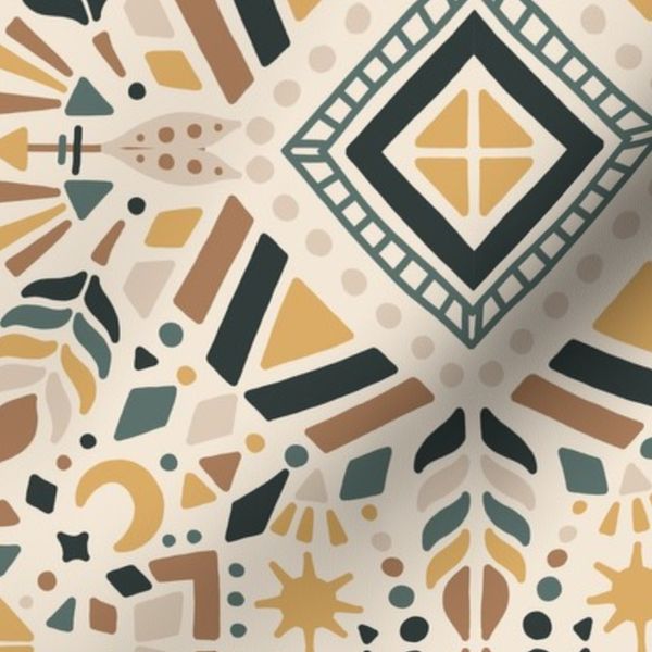 Earthy Tribal Mosaic