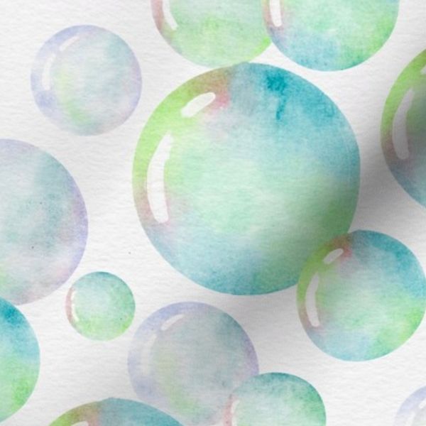 Watercolor Bubbles Pattern
