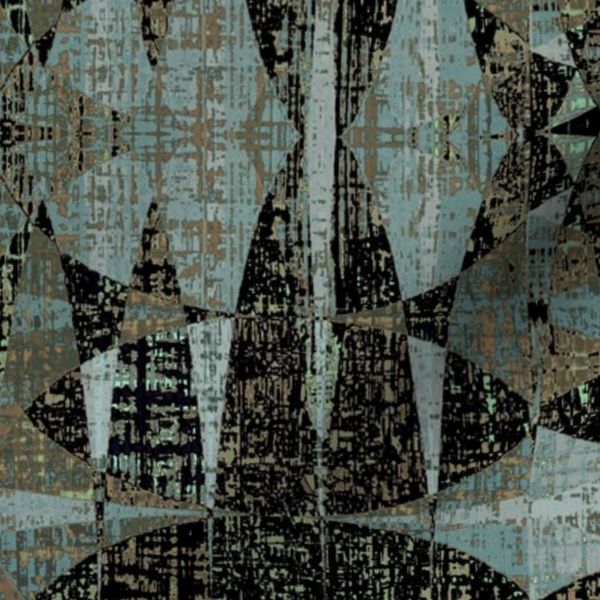 bohemian vintage woven texture teal black