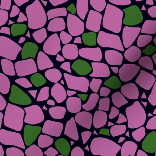 Mosaic small purple green pattern abstract tile