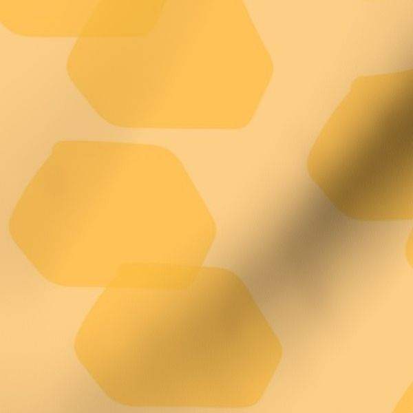 Yellow Blob Hexagons