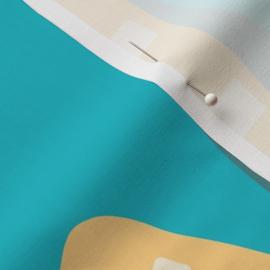 Close up of Petal Signature Cotton fabric with a sewing pin