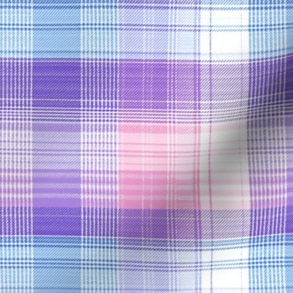 XS Delicate Detailed Tiny Micro Plaid Soft Pastel Craft