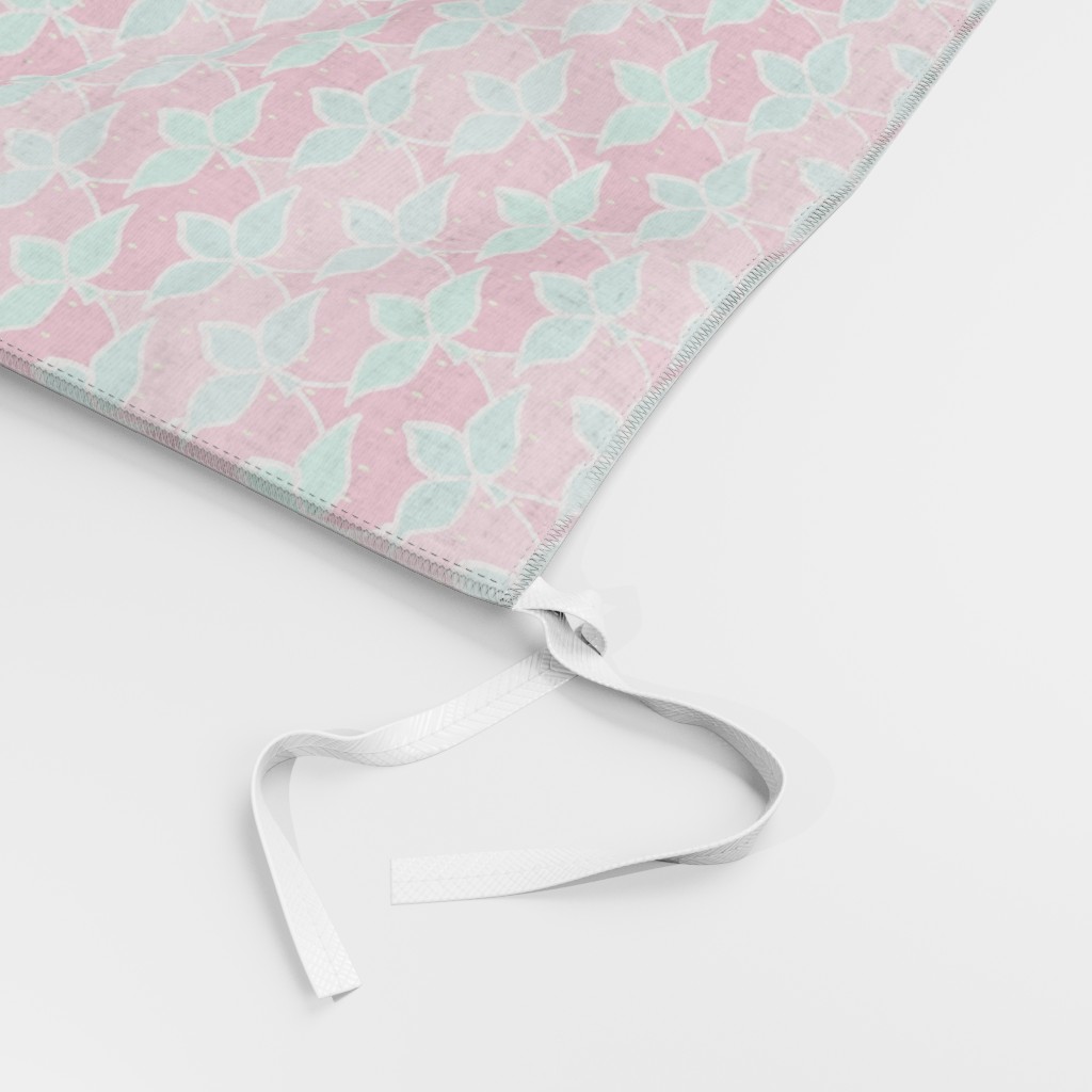 Inside out Duvet Cover close up showing the ribbon tie in the corner