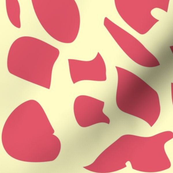 Giraffe Print Cream Hot Pink