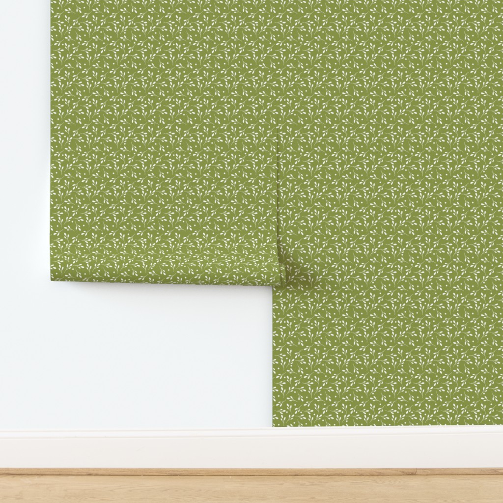 Wall with a full roll and a half roll of Peel and Stick wallpaper applied