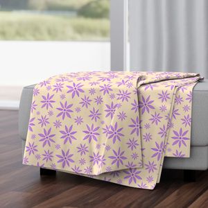 Petal Play - purple scattered blooms (medium scale)
