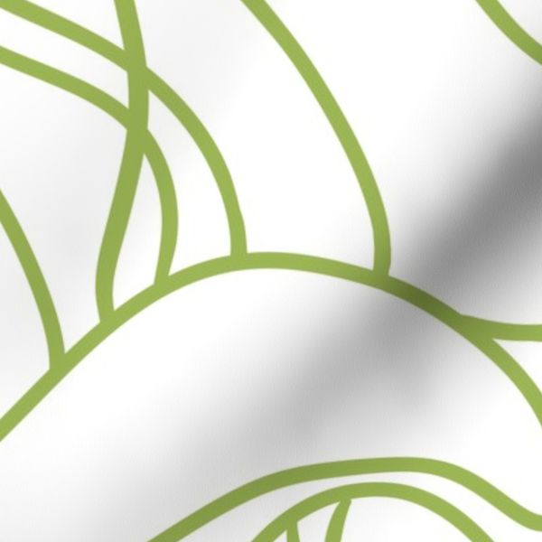 Liquid waves in fresh green (L)