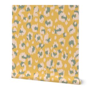 Spotted & Bold modern cheetah print in mustard backdrop