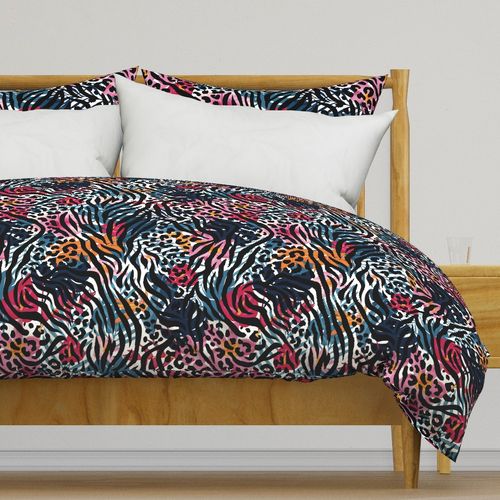 (m)Tropical Leopard-Zebra Fusion bold exotic animal print