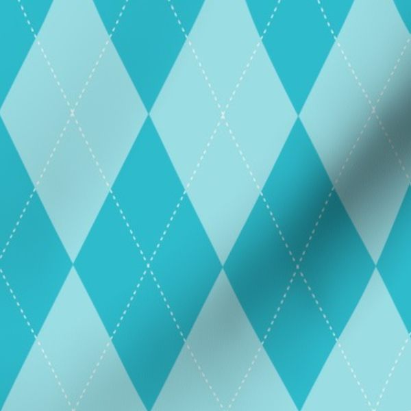 ARGYLE - ALASKAN BLUE - SOFT BLUE