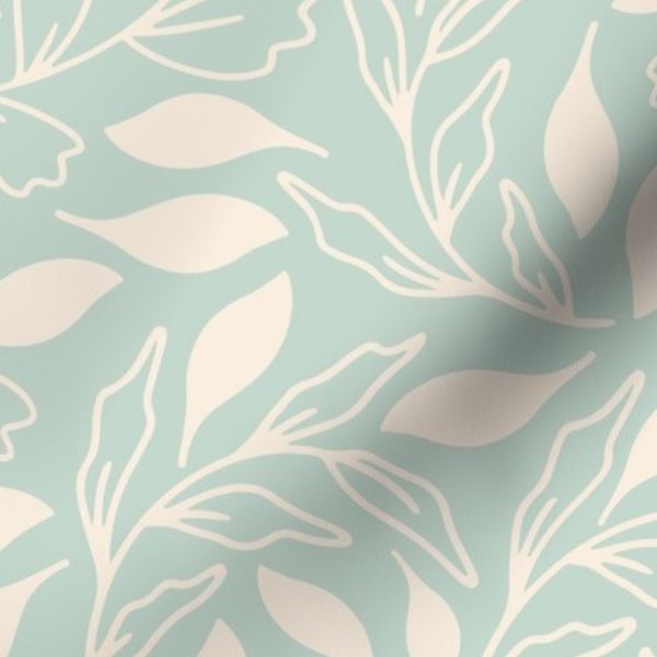 Mint Leaf Outline