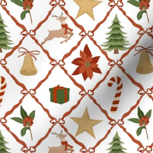 Holiday Coquette Christmas Festive Presents and Coquette Ribbons - Small