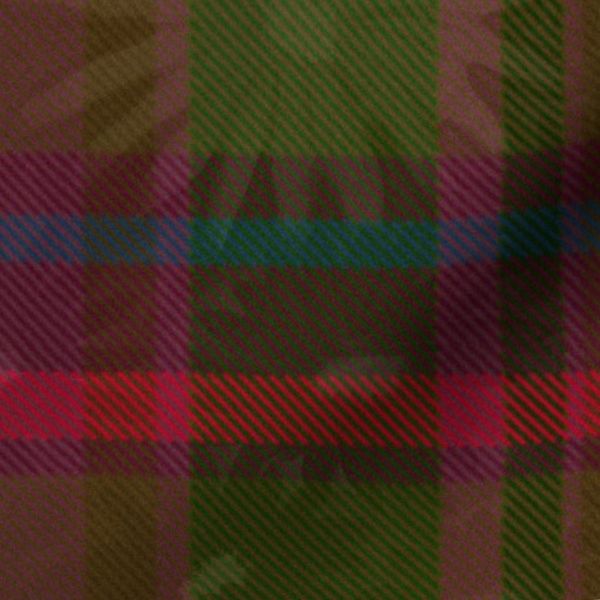 Tartan Flower olive green