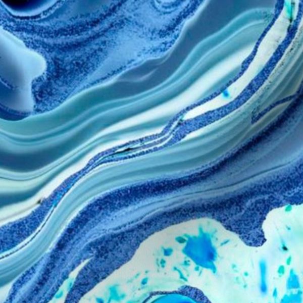 batik agate geode blue