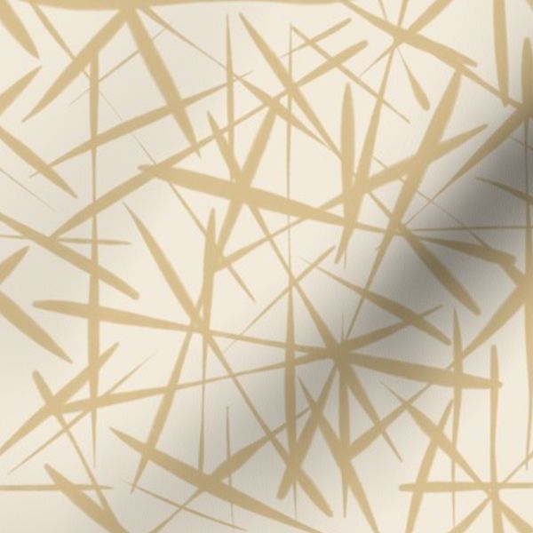 Warm neutral bohemian abstract artistic geometric textured line art