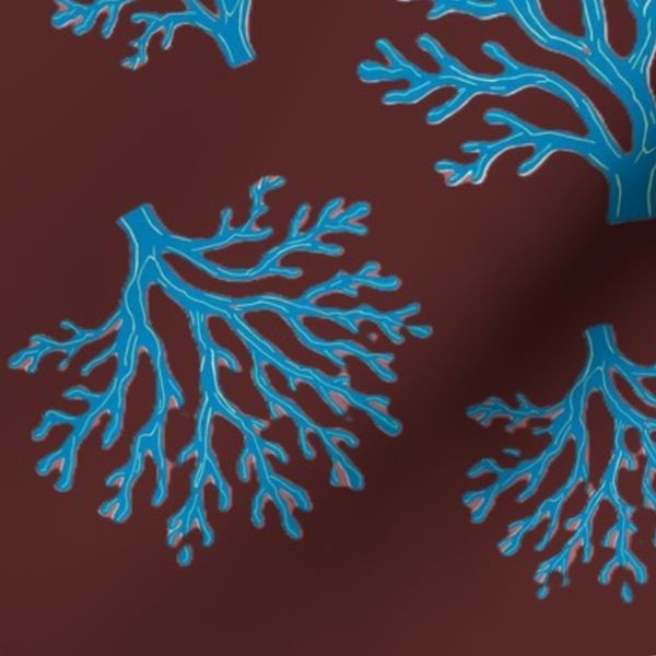Blue Coral On Rust