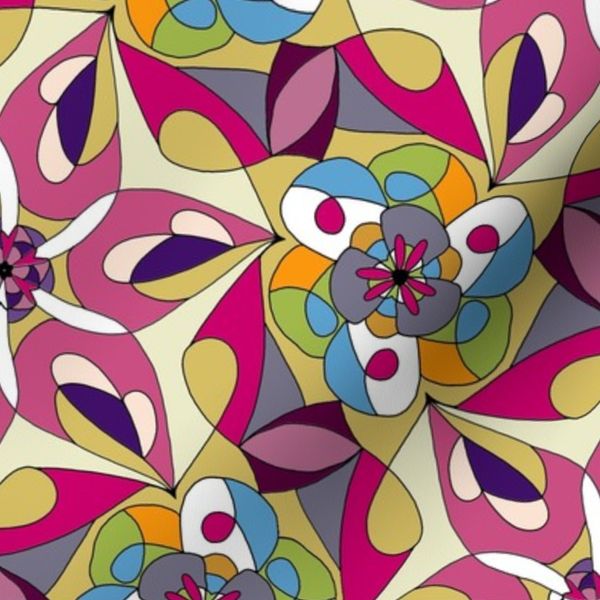 Abstract Moorish 0301M - Colorful Pattern