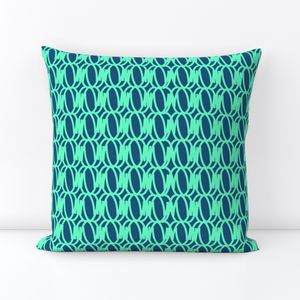 Wild Green and Blue Oval Springs