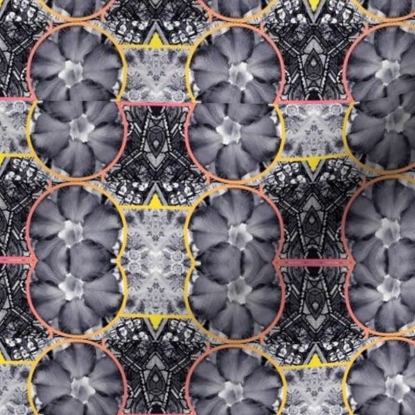 Desert Roses Gothic Saints Peach Yellow Monochrome
