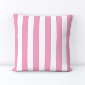 Cabana Stripes in Cotton Candy Crush on White