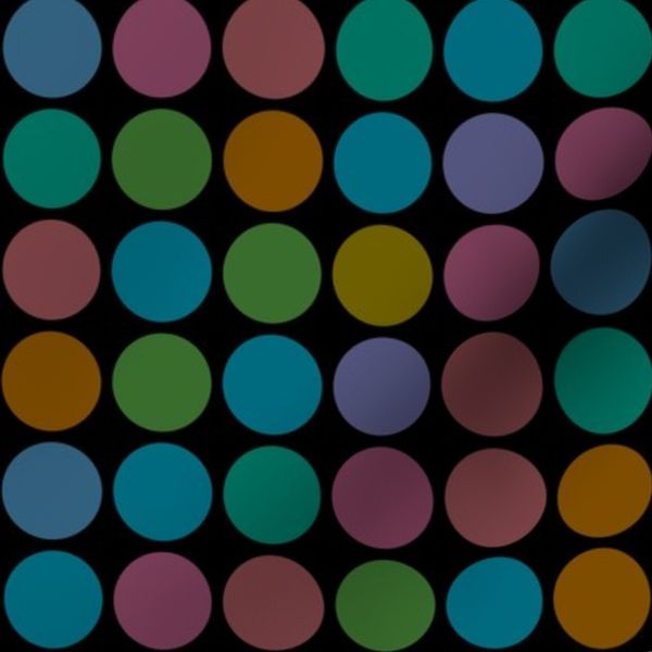 Geometric Pattern - Gerald - Rainbow Dark Muted