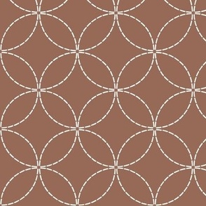 Sashiko Treasures Embroidery Stitches - Brown