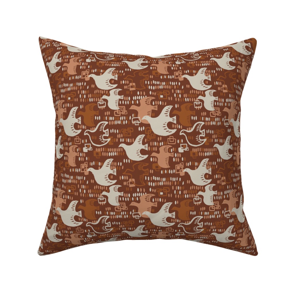 18 inch square Throw Pillow on a white background