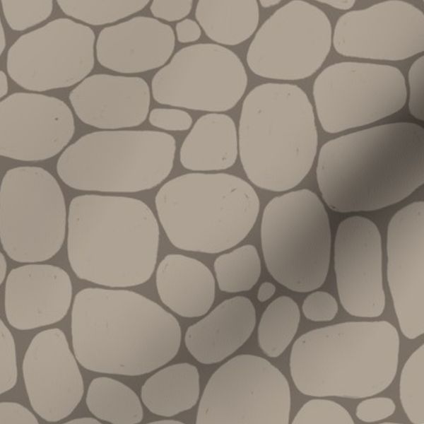 Pebbles - textured neutral taupe - medium