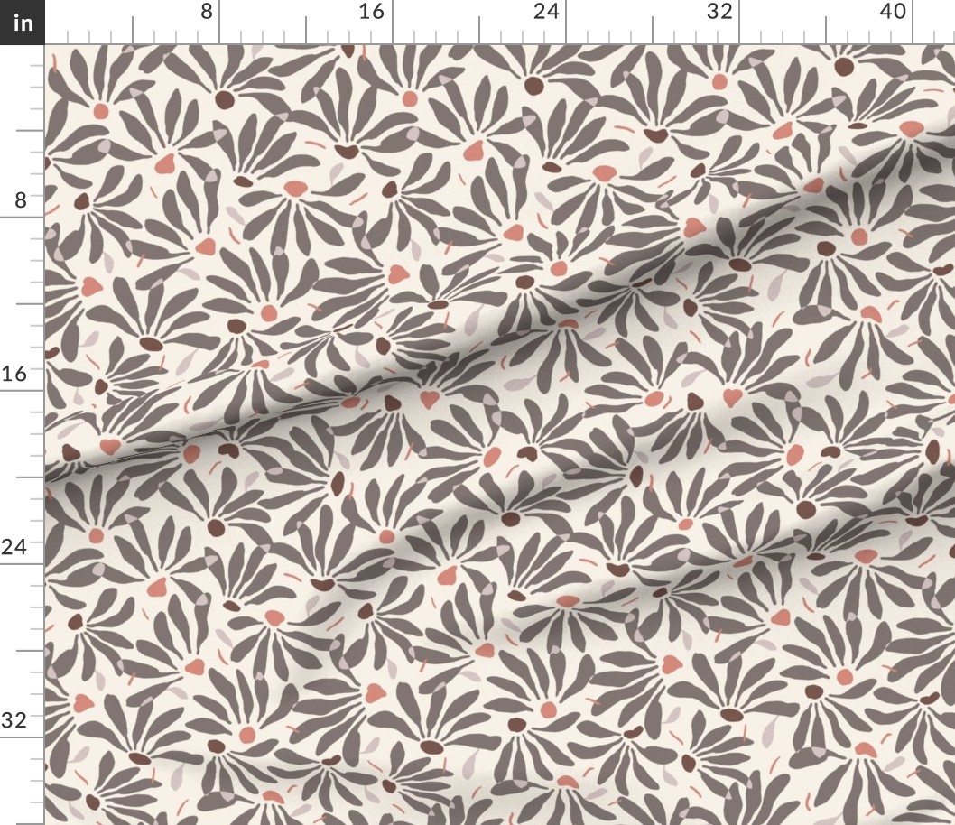 42 x 36 in (107 x 91 cm) Yard with rulers