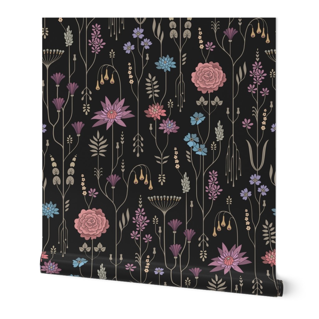 Roll of Peel and Stick wallpaper on white