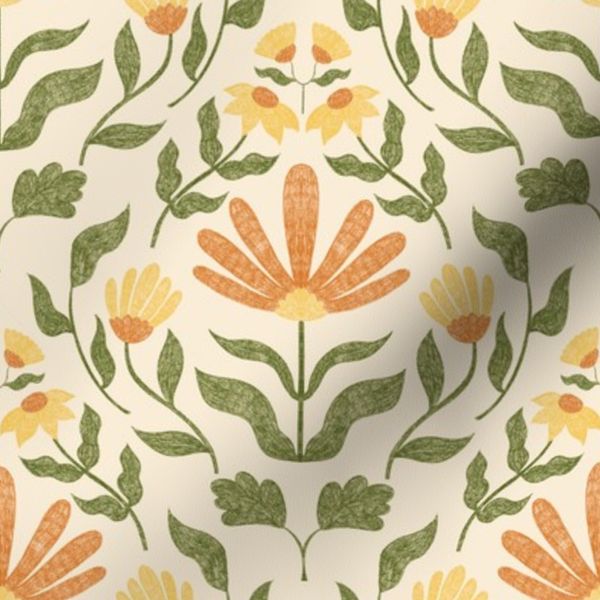 70s Vintage Floral - Warm