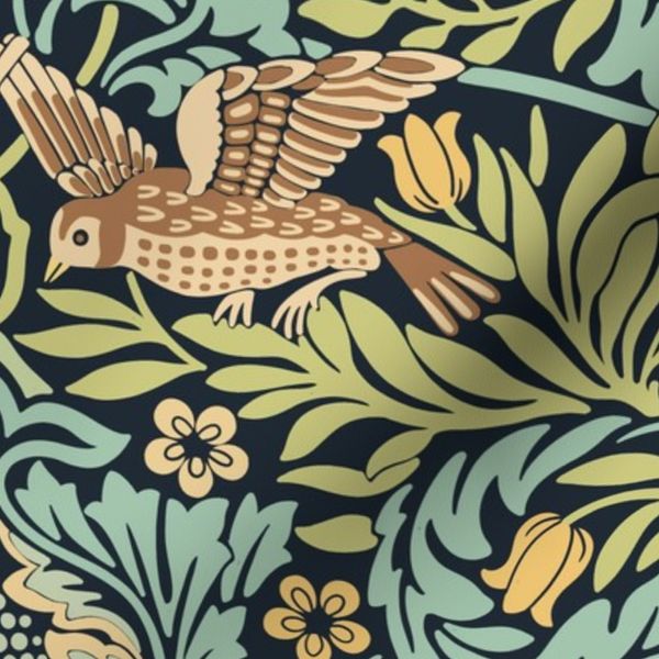 William Morris-Bird in wooded dell6