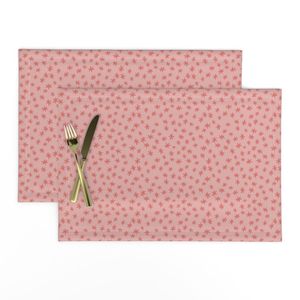 Blush Pink clustered hand-drawn starburst scatter - modern retro - small