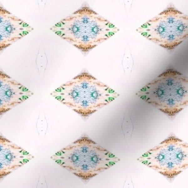PETIT DUO De LOSANGES Rose Et Menthe