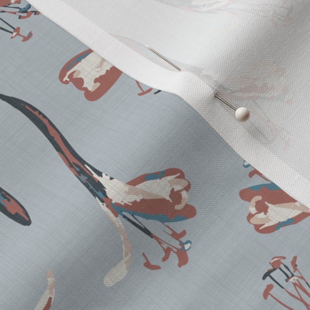 Close up of Petal Signature Cotton fabric with a sewing pin